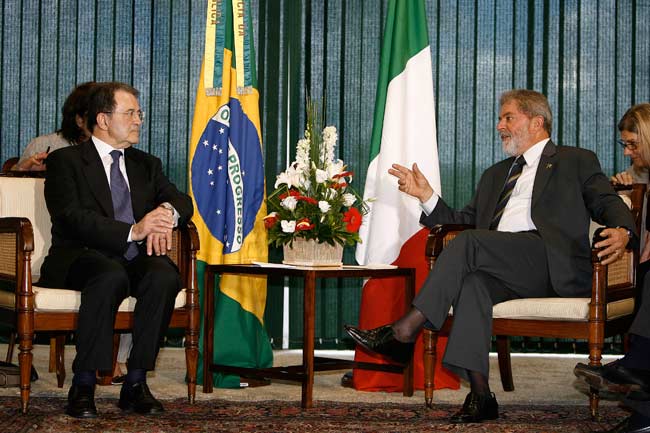 Marzo 2007. Prodi e Lula a colloquio.