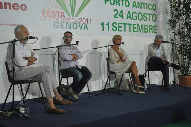 Presentazione libro di Turone su Battisti alla Festa DS di Genova 2011.