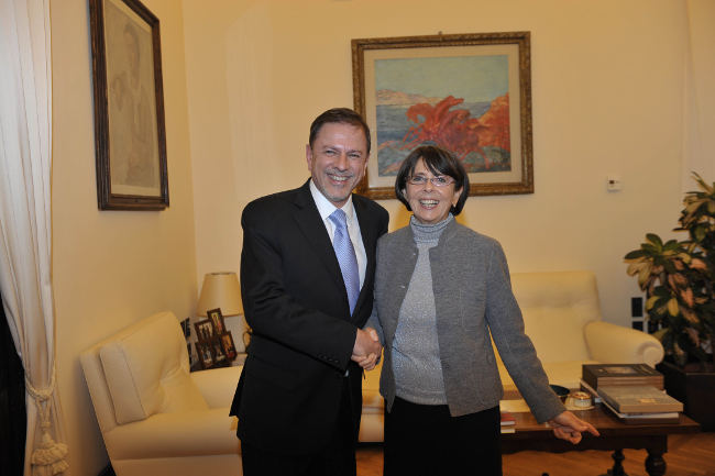 Eduardo Zuain, Vice Ministro degli Esteri dell'Argentina ricevuto da Marina Sereni
