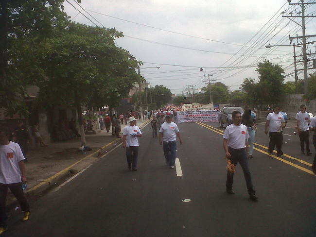 San Salvador, manifestazione del 1° maggio 2014 (foto D. Di Santo 2014)