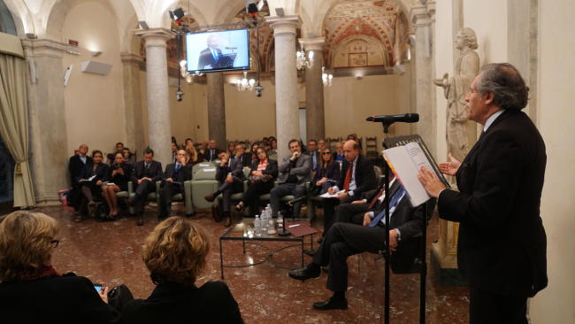 Luis Almagro durante la sua conferenza