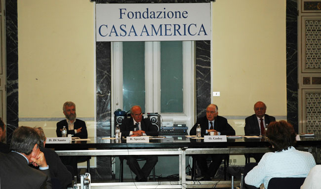 Da sinistra: Di Santo, Roberto Speciale, Oscar Godoy e José Antonio Viera-Gallo