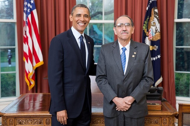 Il Presidente Obama riceve Ruben Zamora, nuovo Ambasciatore di El Salvador negli USA.