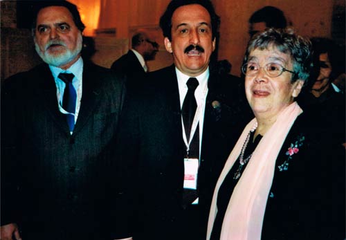 Da sinistra: l’Ambasciatore del Brasile, Bahadian, il Ministro della Presidenza di Lula, Luiz Dulci, Linda Bimbi, Segretaria Generale della Fondazione Lelio Basso.