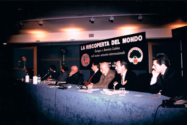 Genova 1992. Intervento dell'allora Ministro degli Esteri italiano, Gianni De Michelis.