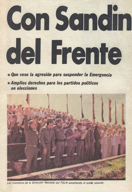 Giornale Barricada 1984 - Membri del FLSN