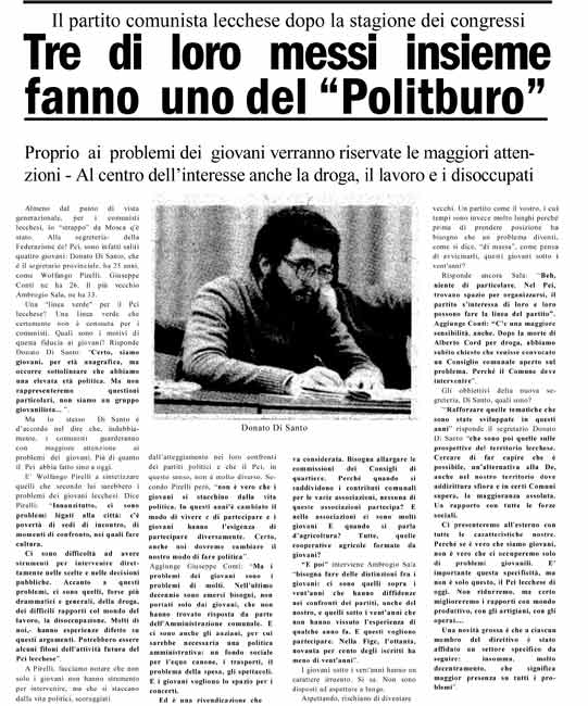 14 Marzo 1983 - Giornale locale